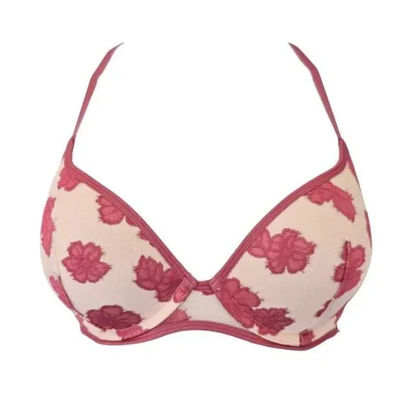 victoria’s secret pink floral bra - Picture 2 of 4